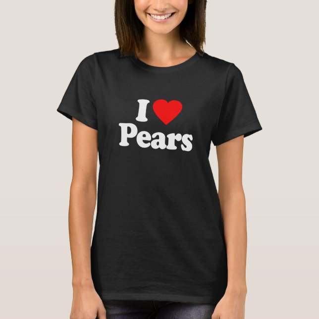 Camiseta Amo Pears Heart Funny (Anverso)