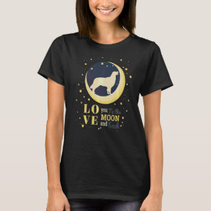 Camiseta Amo Perro De La Lámina De Oro