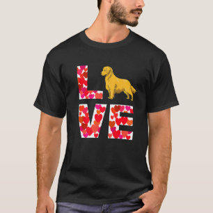 Camiseta Amo Perro De Recuperación Dorada Para El Maestro Y
