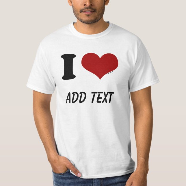 Camiseta Amo personalizado (Anverso)
