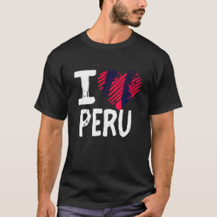 Camiseta Amo Perú T Camisas Sur América Vacaciones Souveni