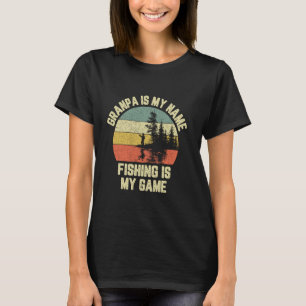 Camiseta Amo Pescar Abuelo Es Mi Nombre Pescar Es Mi Juego