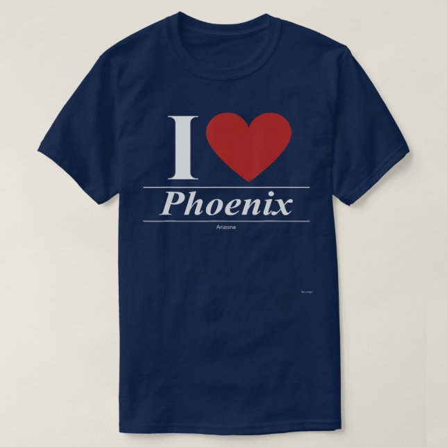 Camiseta Amo Phoenix Arizona (Diseño del anverso)
