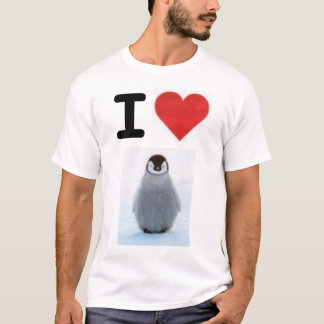 Camiseta Amo pingüinos