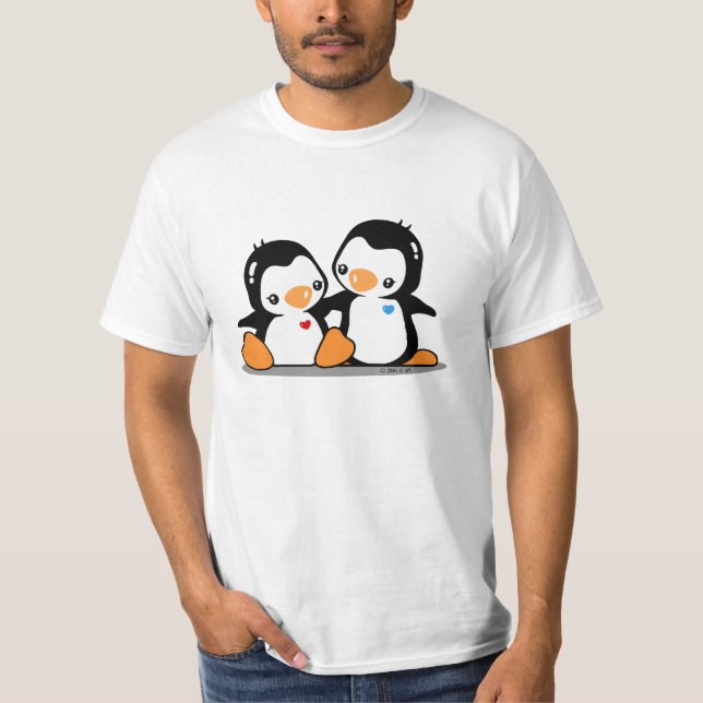 Camiseta Amo pingüinos (Anverso)