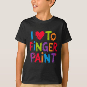 Camiseta Amo pintar con los dedos, soy una pareja divertida