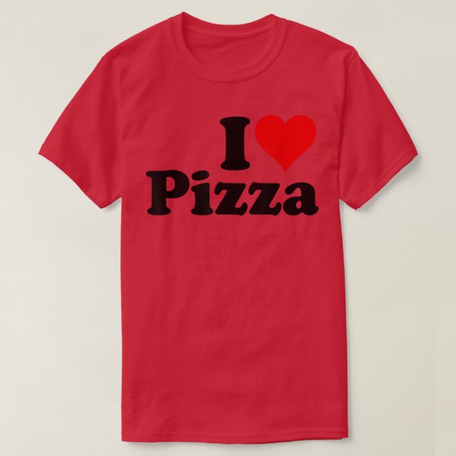 Camiseta Amo Pizza I Heart Pizza 2051282 (Diseño del anverso)