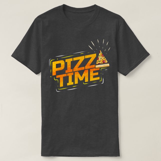 Camiseta Amo Pizza Time (Diseño del anverso)