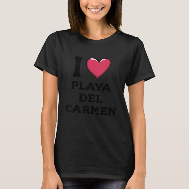 Camiseta Amo Playa del Carmen México (Anverso)