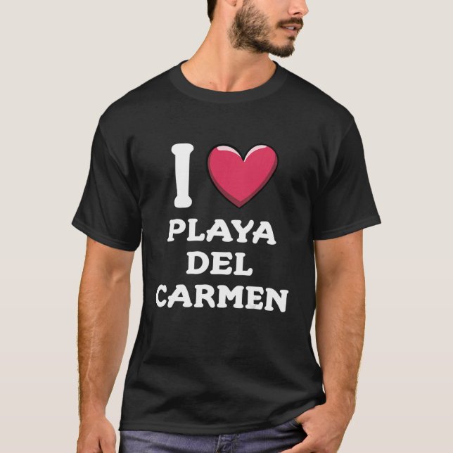 Camiseta Amo Playa del Carmen México 5 (Anverso)