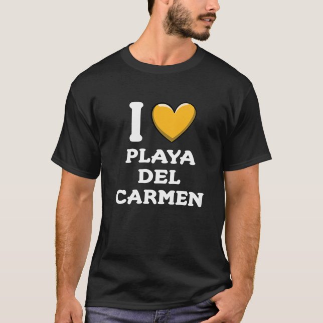 Camiseta Amo Playa del Carmen México 6 (Anverso)
