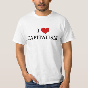 Camiseta Amo político conservador del capitalismo