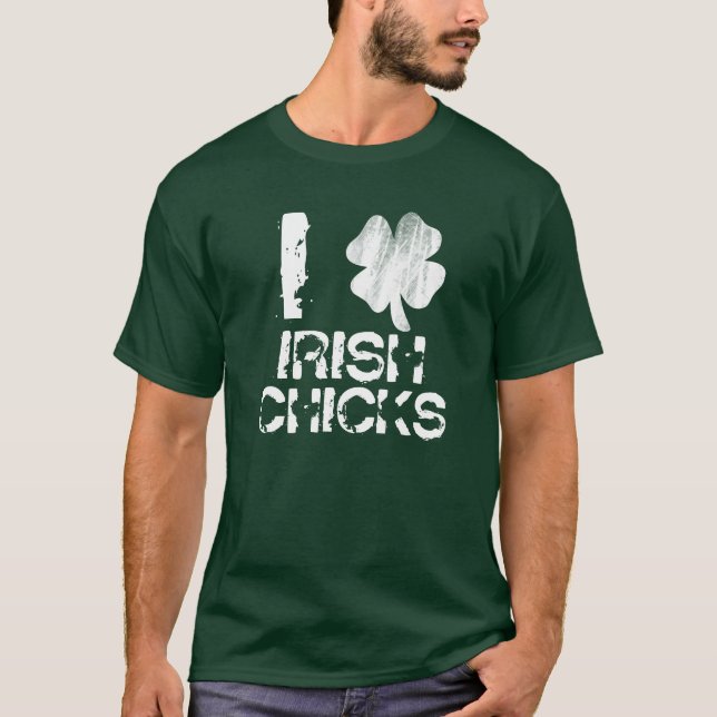 Camiseta Amo POLLUELOS IRLANDESES (Anverso)
