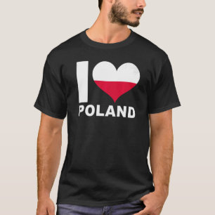 Camiseta Amo Polonia Bandera del Corazón Polonia