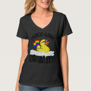 Camiseta Amo por la paz e igualdad Orgullo Gay de Duck Rain
