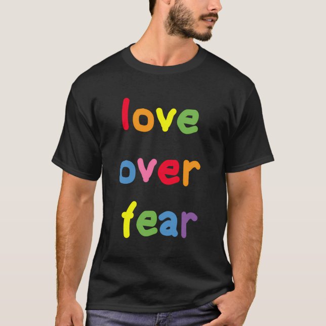 Camiseta Amo Por Miedo Cita Afirmación Espiritual Positiva (Anverso)