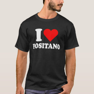 Camiseta Amo Positano Amo Italia Viaje Corazón Costa Amalfi