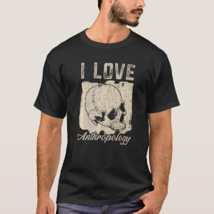 Camiseta Amo profesora de antropología ciencia antropólogo