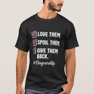 Camiseta Amo Proveedor de Cuidado Diurno Maestro Apreciati