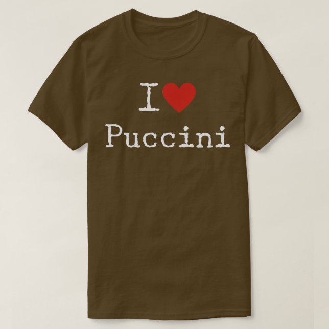 Camiseta Amo Puccini (Diseño del anverso)