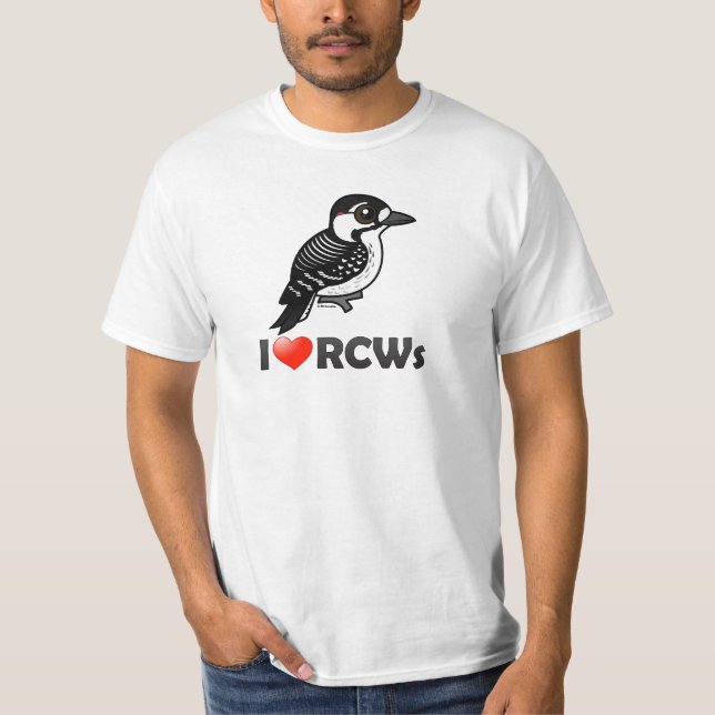 Camiseta Amo pulsaciones de corriente Rojas-cockaded (Anverso)