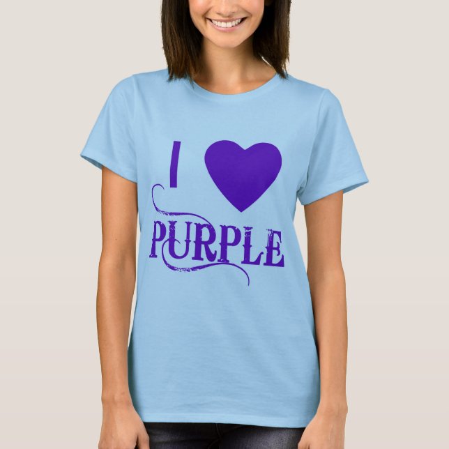 Camiseta Amo púrpura con Purple Heart (Anverso)