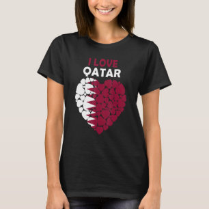 Camiseta Amo Qatar Orgulloso De Ser Bandera Qatari Qatar