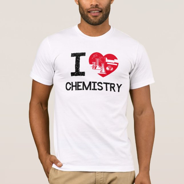 Camiseta ¡Amo química!!! (Anverso)