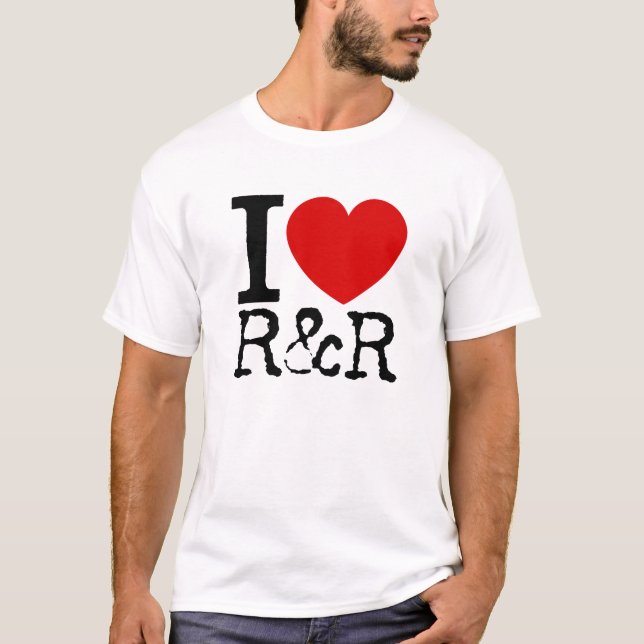 Camiseta Amo R&R (el negro) (Anverso)