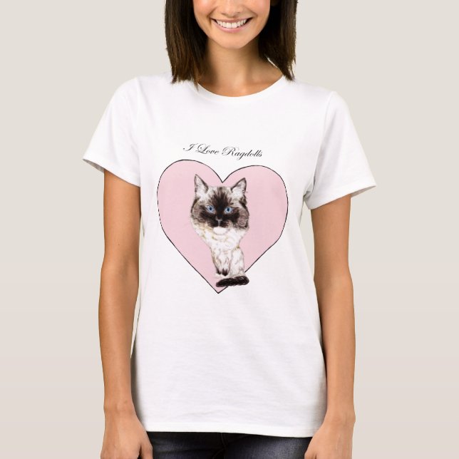 Camiseta Amo Ragdolls (Anverso)
