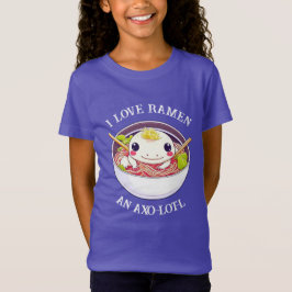 Camiseta Amo Ramen Axolotl Pun