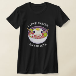 Camiseta Amo Ramen Axolotl Pun