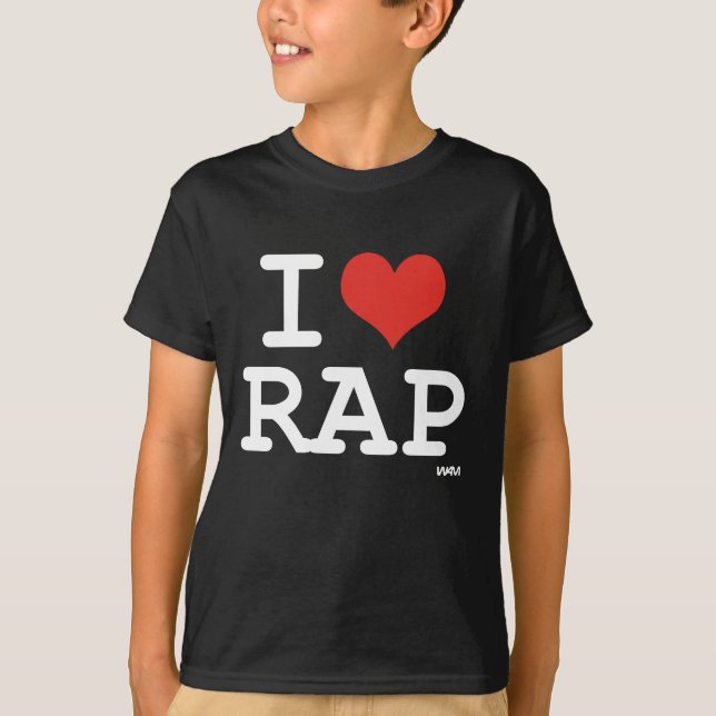 Camiseta Amo rap (Anverso)