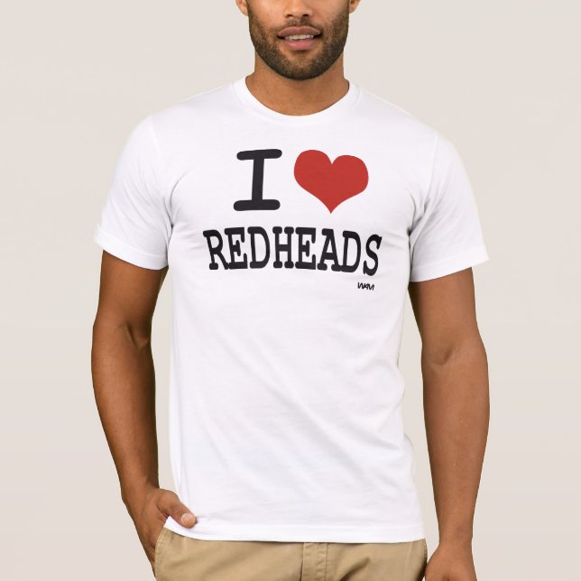 Camiseta Amo redheads (Anverso)