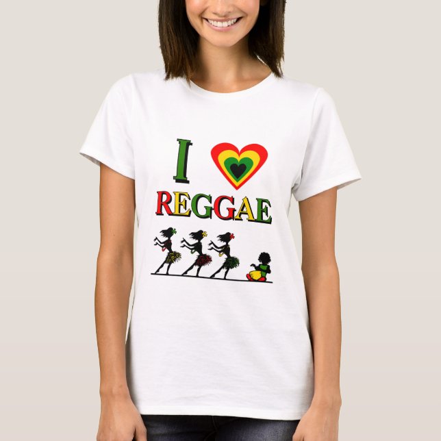 Camiseta Amo reggae (Anverso)
