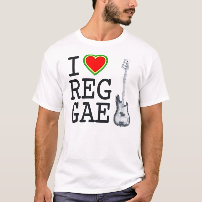 Camiseta Amo reggae (Anverso)
