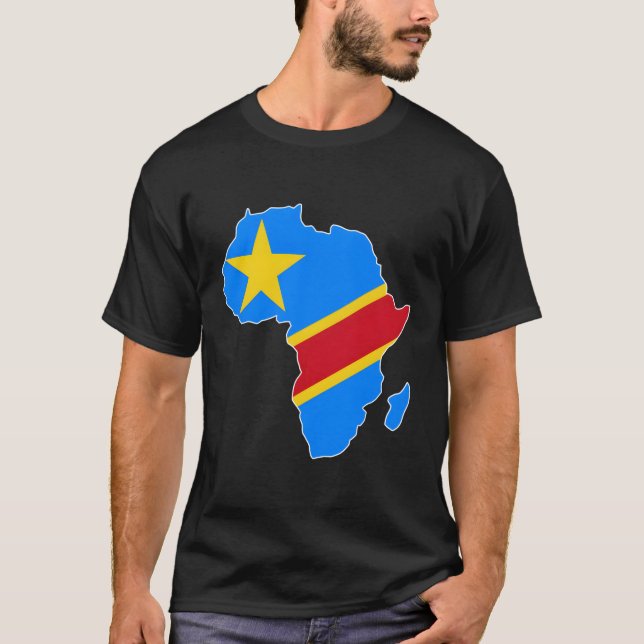 Camiseta Amo República Democrática Del Congo Rdc Bandera De (Anverso)