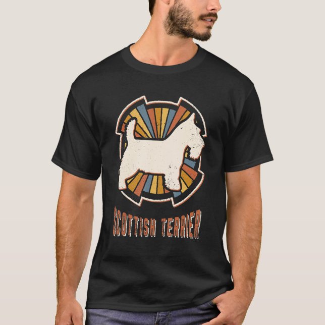 Camiseta Amo retro de perro de estilo clásico de la cosecha (Anverso)
