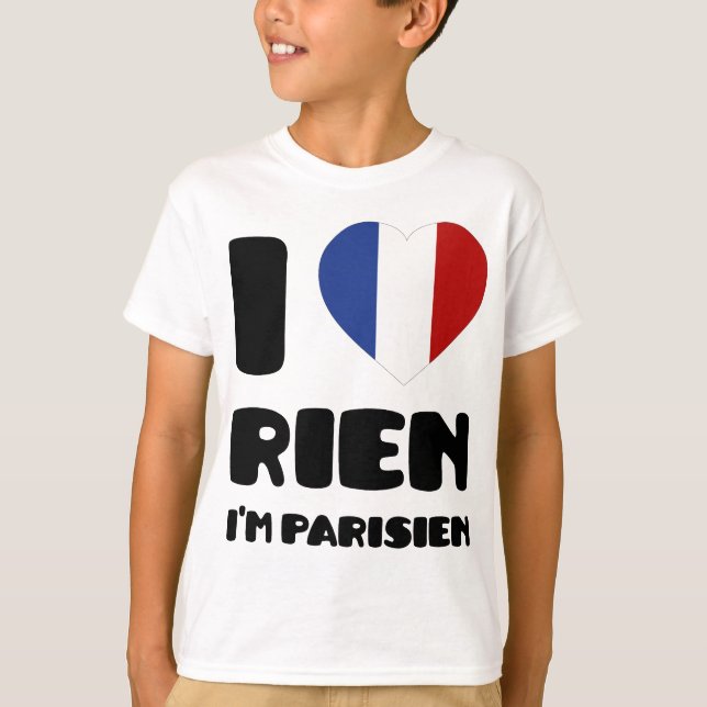 Camiseta Amo "Rien" que soy Parisien:) (Anverso)