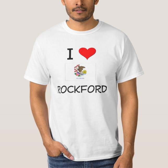 Camiseta Amo ROCKFORD Illinois (Anverso)