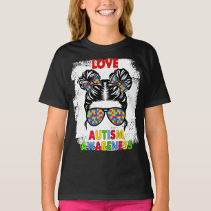 Camiseta Amo rompecabezas Piezas Autismo Conciencia Desorde