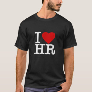 Camiseta Amo RRHH Corazón Rojo Recursos Humanos