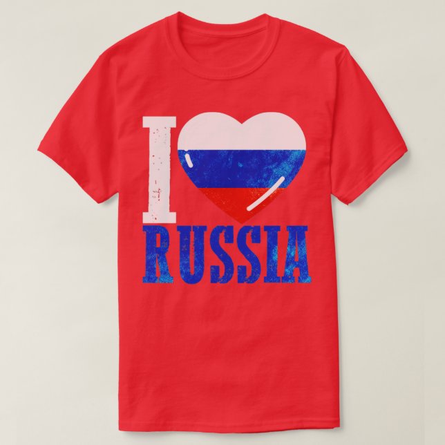 Camiseta Amo Rusia (Diseño del anverso)