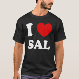 Camiseta Amo Sal I Heart Sal Funny Sal