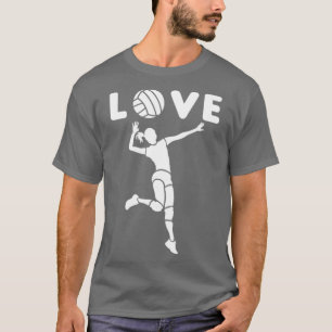 Camiseta Amo Salto del Chica del jugador del entrenador del