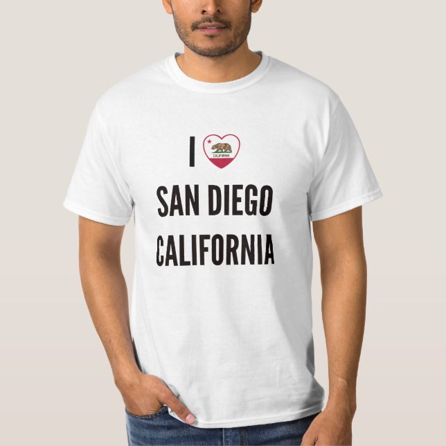 Camiseta Amo San Diego, California (Anverso)