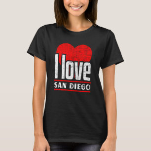 Camiseta Amo San Diego la mejor ciudad natal que corazón Sa