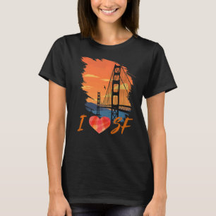 Camiseta Amo San Francisco, el Califo del puente Golden Gat