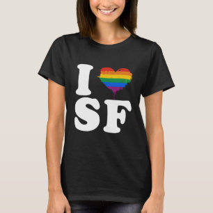 CAMISETA AMO SAN FRANCISCO GAY - BLANCO - .PNG