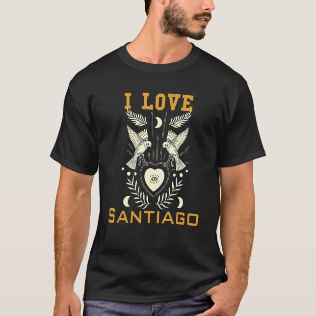 Camiseta Amo Santiago (Anverso)